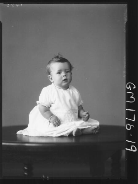 Portrait of baby 'Crutchet'
