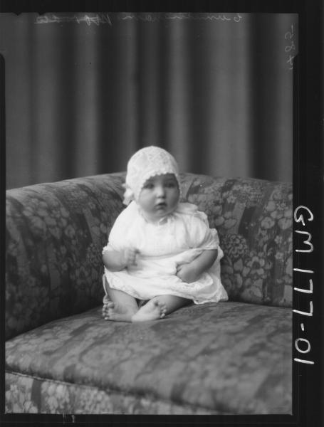 Portrait of baby 'Cunningham'