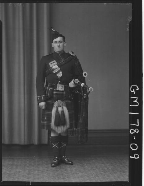 Portrait of Scottish Piper 'Christie'