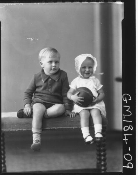 Portrait of two children 'Frank'