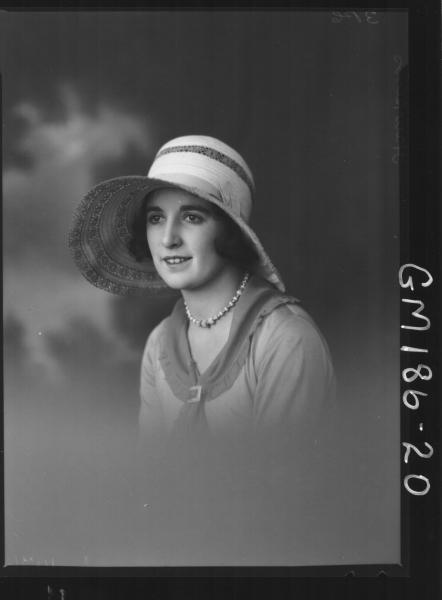 Portrait of woman 'Hawkins'