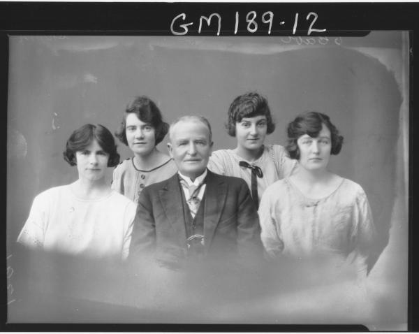 Portrait of man and four women 'Shearn'