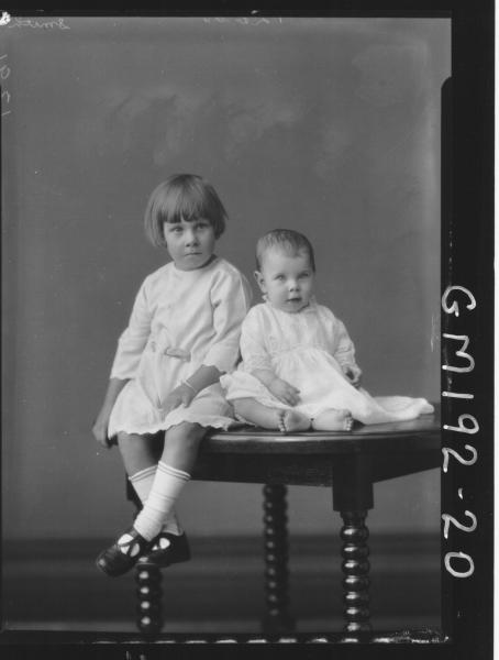 Portrait of two children 'Smith'