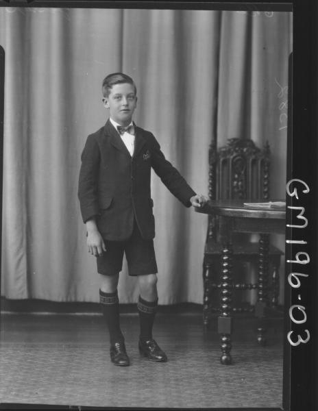 Portrait of boy 'Jessop'