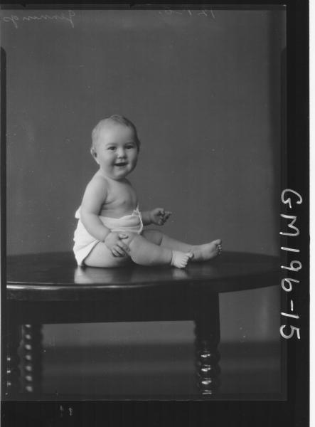 Portrait of baby 'Jennings'