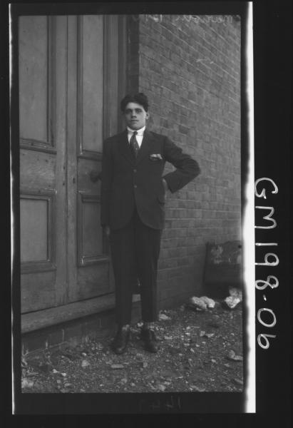 Man outside house 'Mariotti'