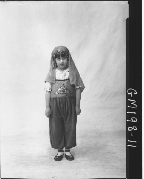 Portrait of child Fancy Dress 'Leslie'