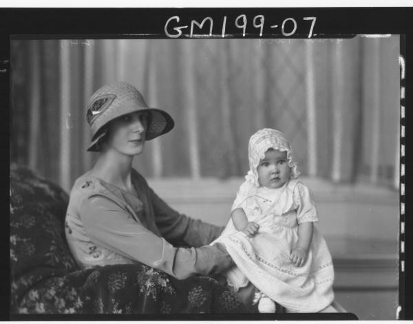 Portrait of woman and baby 'McMillan'