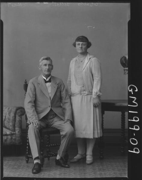 Portrait of man and woman 'Leitch'