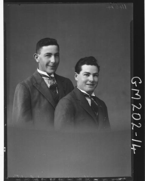 Portrait of two men 'Morrison'