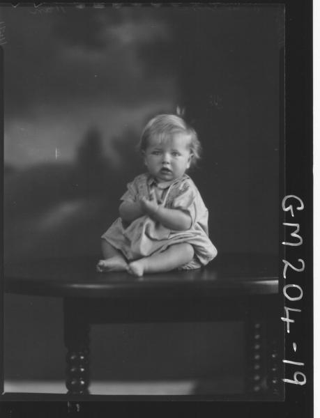 Portrait of baby 'Webster'
