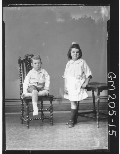 Portrait of two children 'Clements'