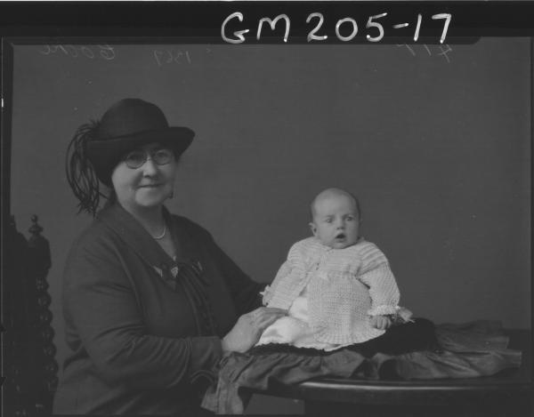 Portrait of woman and baby 'Cooke'