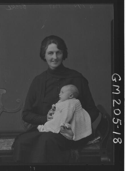Portrait of woman and baby 'Cooke'