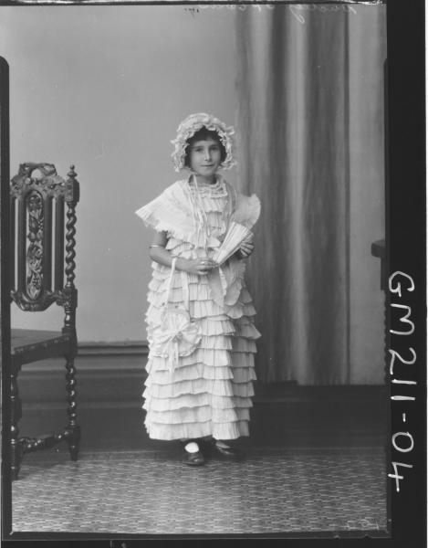 Portrait of girl, Fancy dress, 'Dudley'