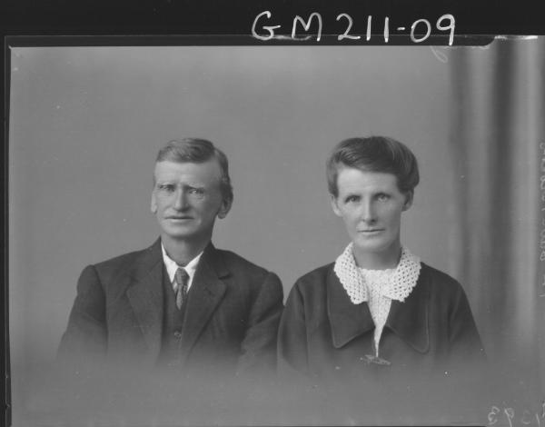 Portrait of man and woman, 'Dalley'