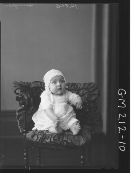 Portrait of baby, 'Cunningham'