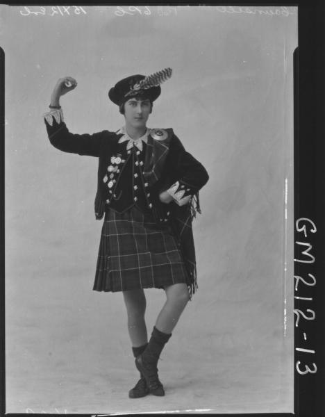 Portrait of woman Scottish dancer, 'Counell'
