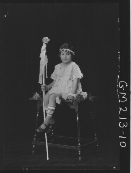 Portrait of child Fancy dress, 'Young'