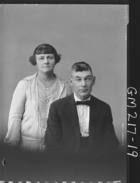 Portrait of man and woman 'Hollingsworth'