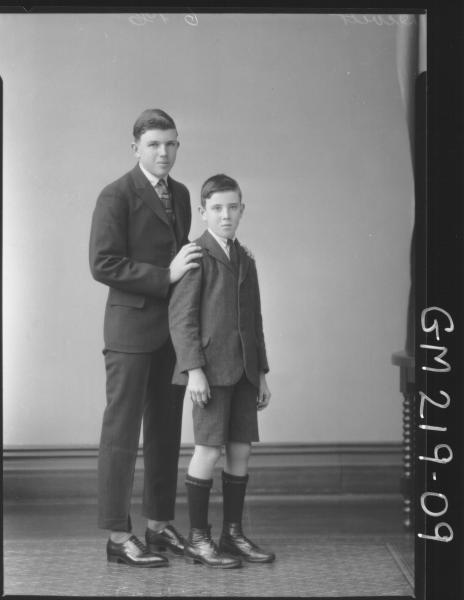 Portrait of two boys 'Devitt'