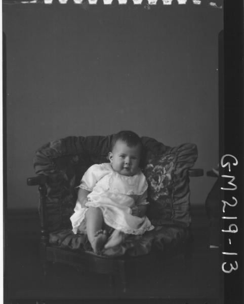 Portrait of baby 'Dunne'