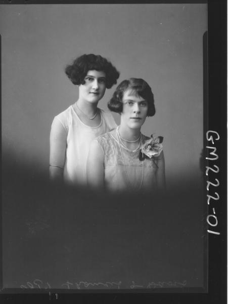 Portrait of two women 'Francis' & 'Davis'