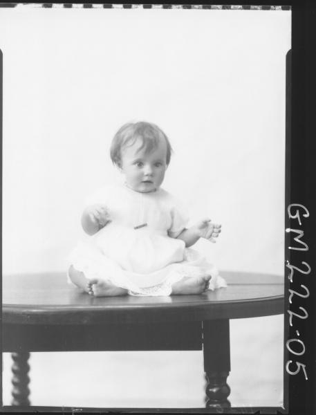 Portrait of baby 'Dickman'