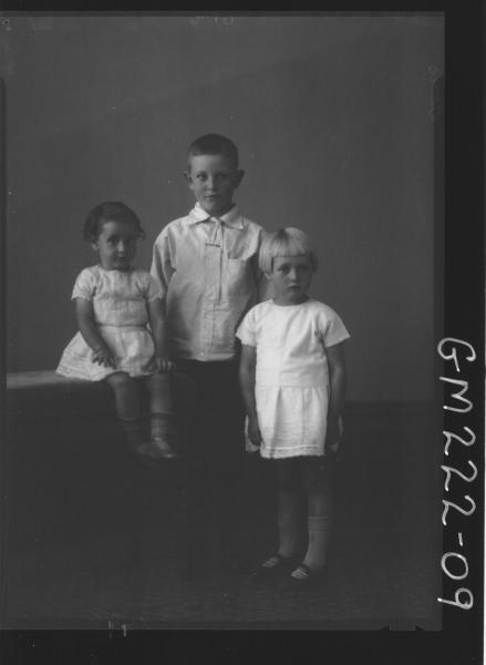 Portrait of three children 'Davis'