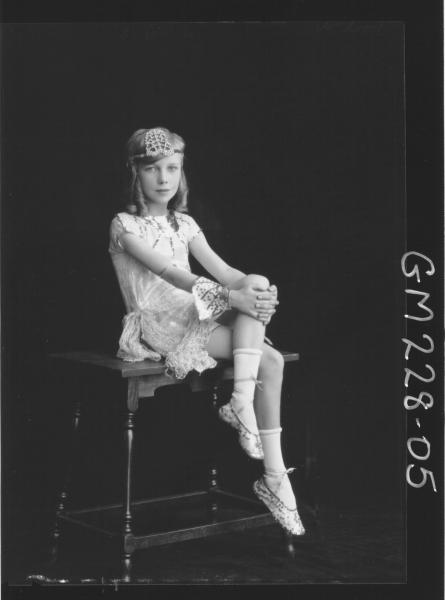 Portrait of girl Fancy dress 'McLeod'