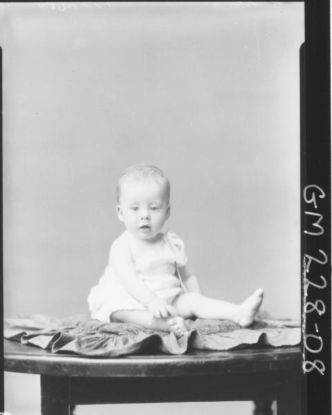 Portrait of baby 'Close'