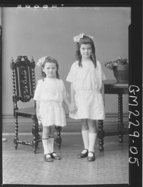 Portrait of two girls 'Carney'
