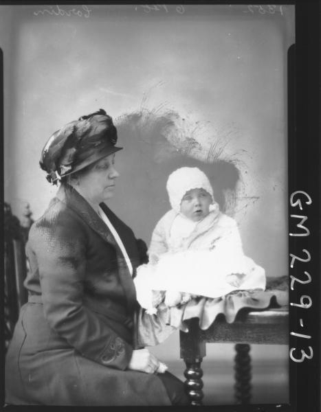 Portrait of woman and baby 'Cordin'