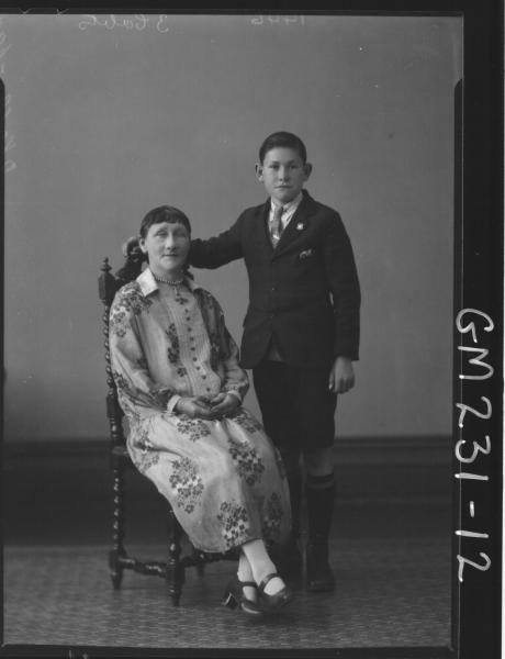 Portrait of woman and boy 'O'Kallagan'