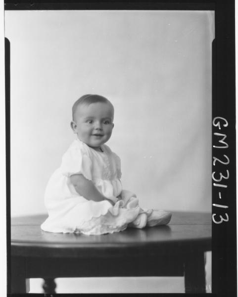 Portrait of baby 'Hicks'