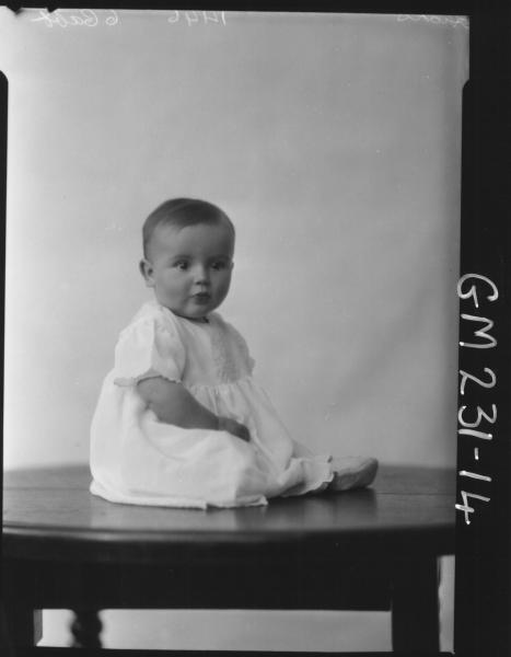 Portrait of baby 'Hicks'