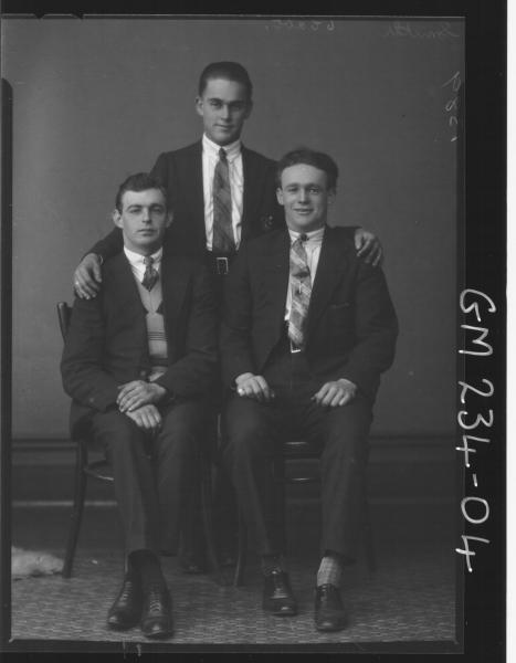 Portrait of three men 'Smith'
