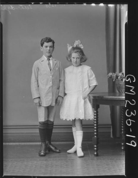 Portrait of boy and girl 'Lethridge'