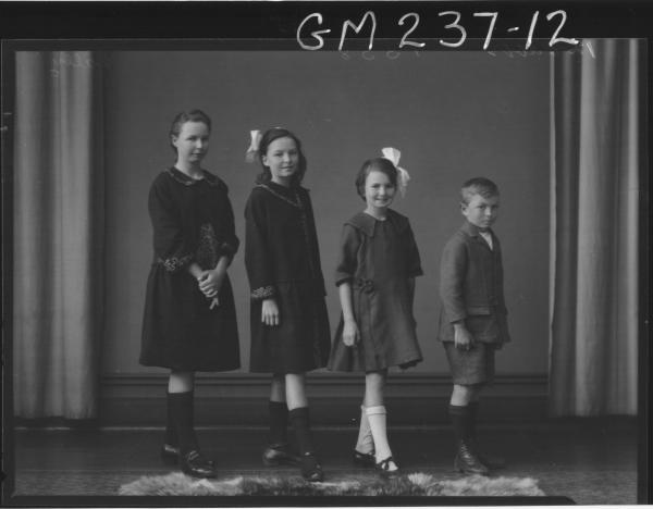 Portrait of four children 'Lally'