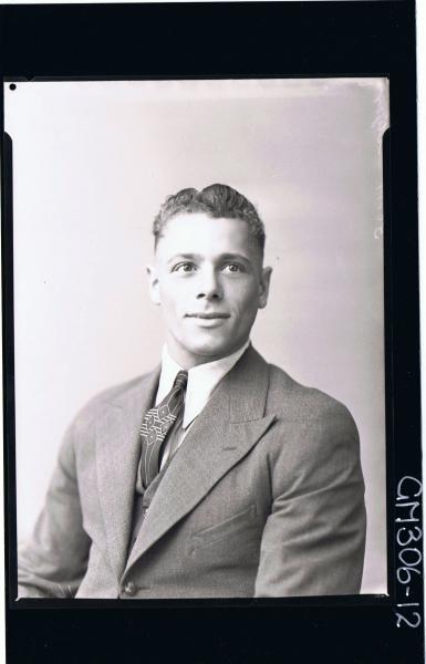 1/2 Portrait of man wearing three piece suit 'Myer'