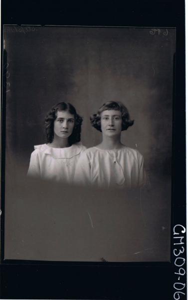 H/S Portrait of woman and teenage girl; 'Stephens'