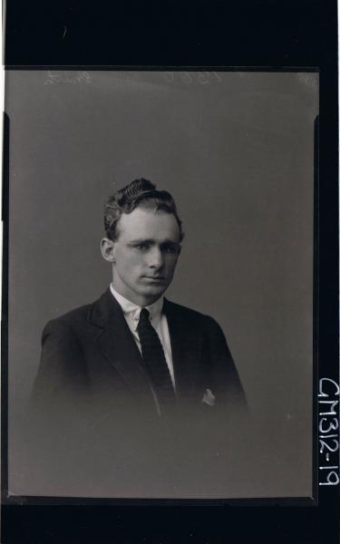 H/S Portrait of man wearing shirt, tie and jacket 'Smith'