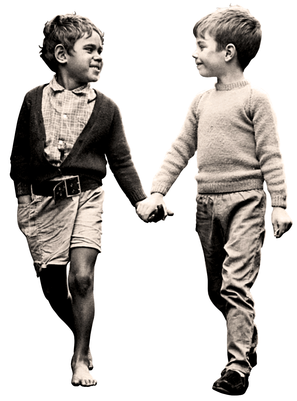 Two lads walking