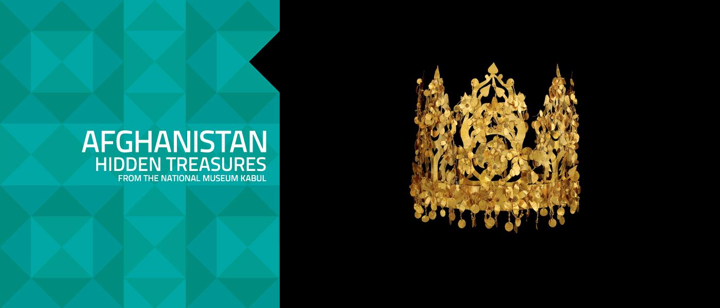 Golden Crown on display in the Afghanistan exhibition