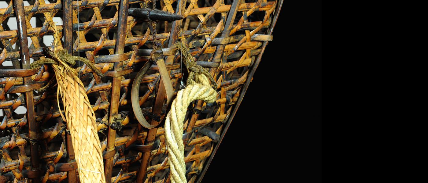 Detail of Basket F3030, a Seven-Step Caning design.