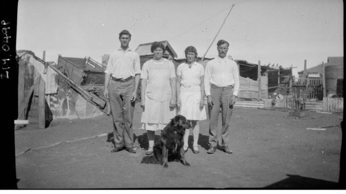 The Radanovich family after the riots, 1934