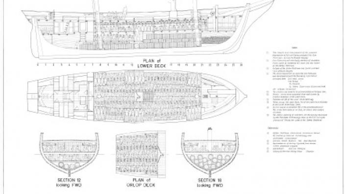 Technical drawings of the vessel James Matthews