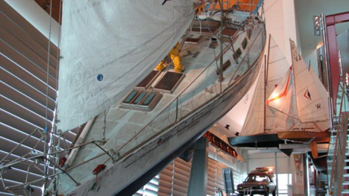 The Parry Endeavour, on display in the WA Maritime Museum