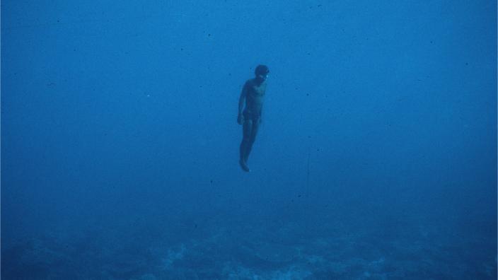 Naked diving off the NW coast in 1989
