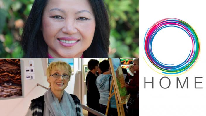 Compilation of portraits of Carina Hoang and Jana Vodesil-Baruffi